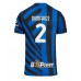 Maillot de foot Inter Milan Denzel Dumfries #2 Domicile vêtements 2024-25 Manches Courtes